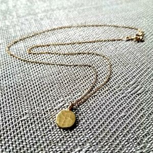 Gold-Fill Sterling Silver Hammered Necklace